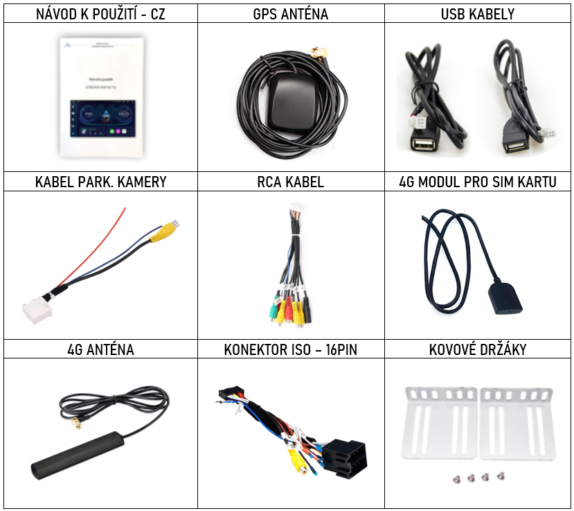 CZ Příslušenství pro 2DIN autorádio Xtrons TIA723L s Android - evtech.cz